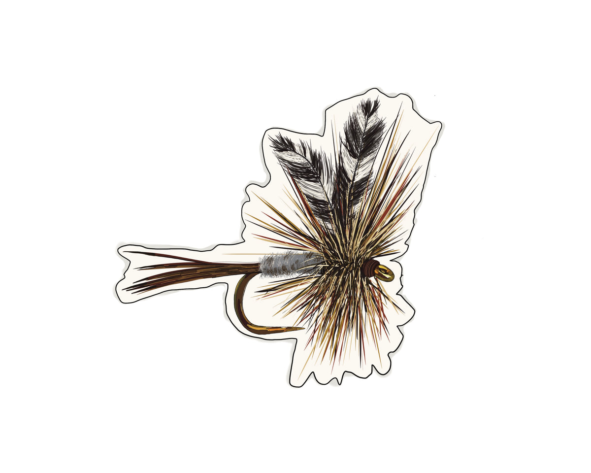 Danforth Fly Sticker Adams Dry Fly Sticker – TroutMountainWorks