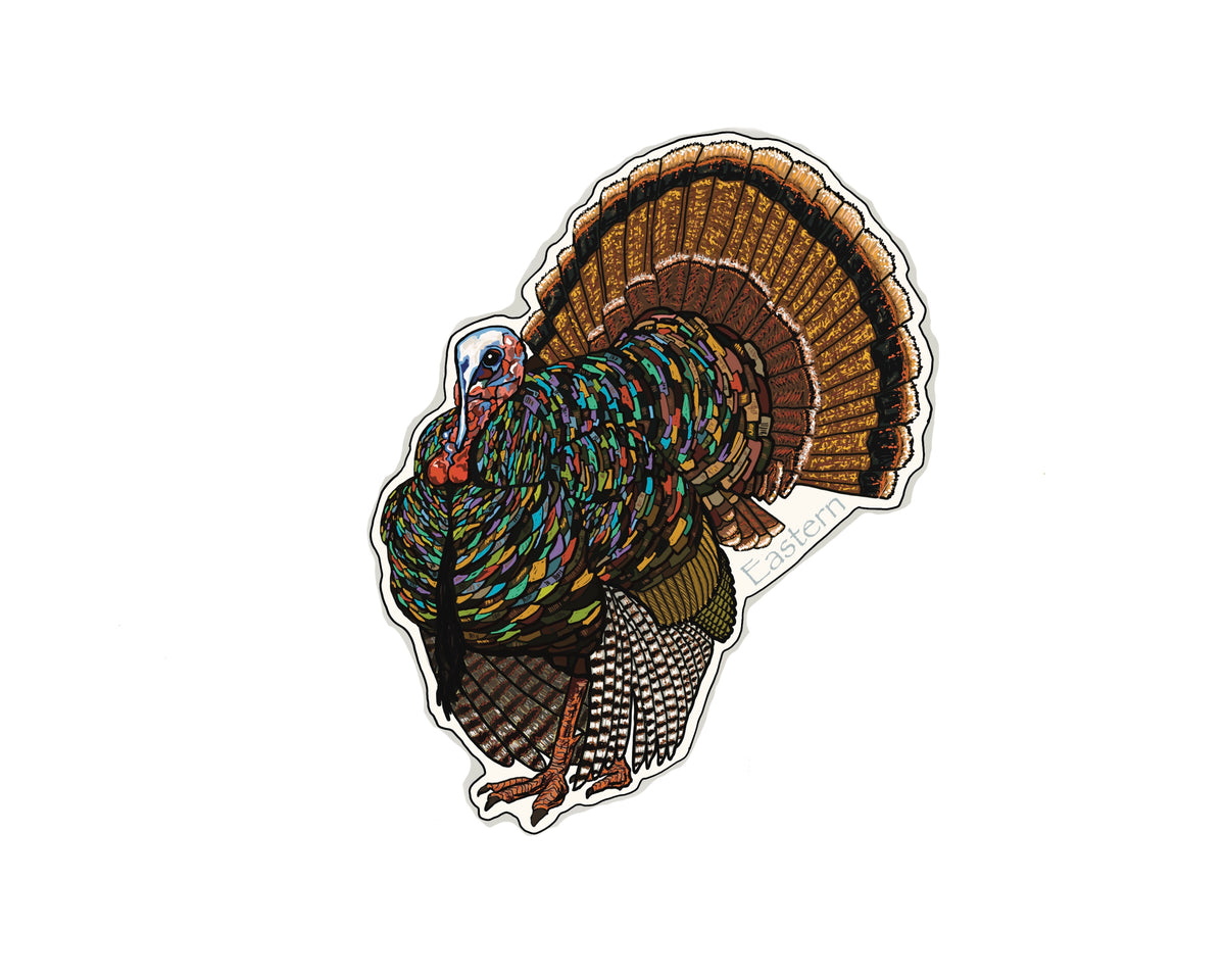 Eastern Wild Turkey Sticker – TroutMountainWorks