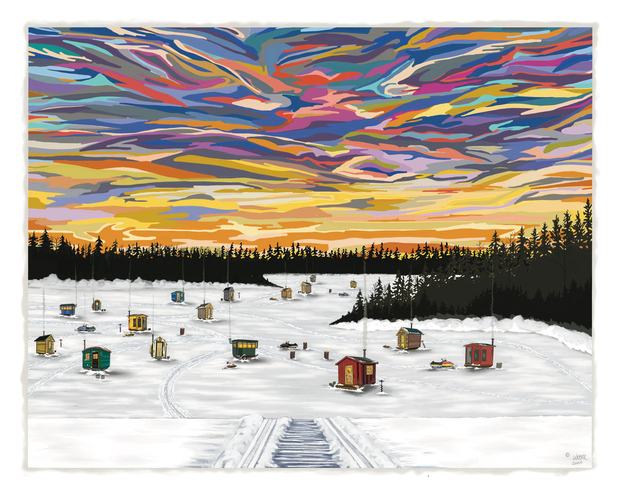 Snowmobile Tracks Print – TroutMountainWorks