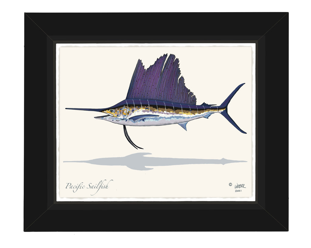 Atlantic Pelagic Fish Guide Letterpress Print -  Canada